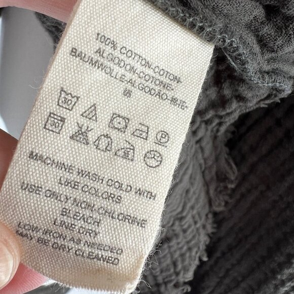 Free People Changing Horizons Gauze Top Dark Olive Green Size Large - Picture 9 of 10